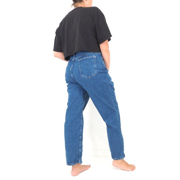 90s Vintage Straight Leg Jeans Women's Size 18 Relaxed Fit High Waisted Waist 39 - Picture 4 of 7